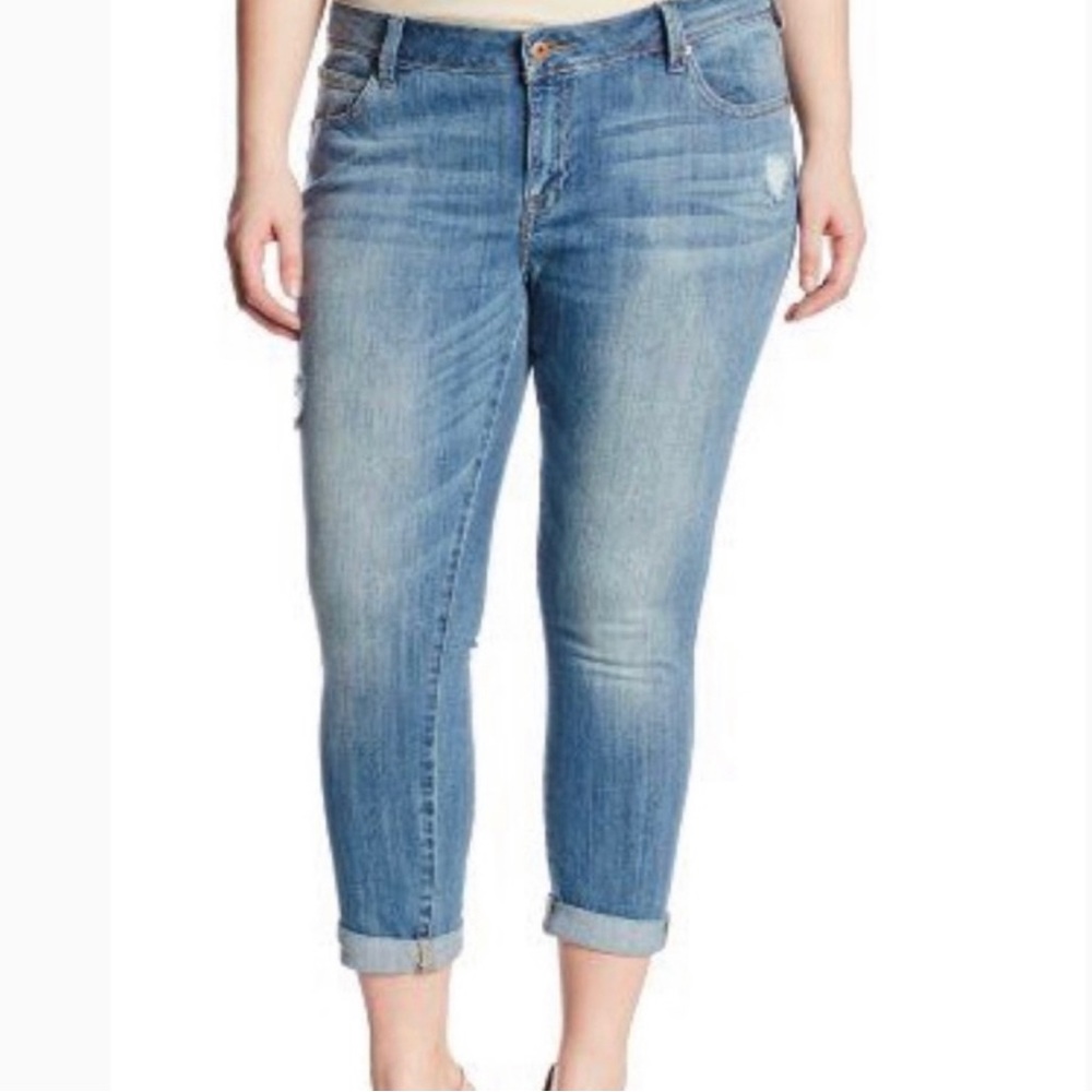 Lucky Brand Georgia Weekender Cropped Jeans Plus Size 20W